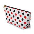 thumbnail image 1 of Red Black Polka Dots  Makeup Bag Cosmetic Bag-Accessory Pouch Makeup, 1 of 4