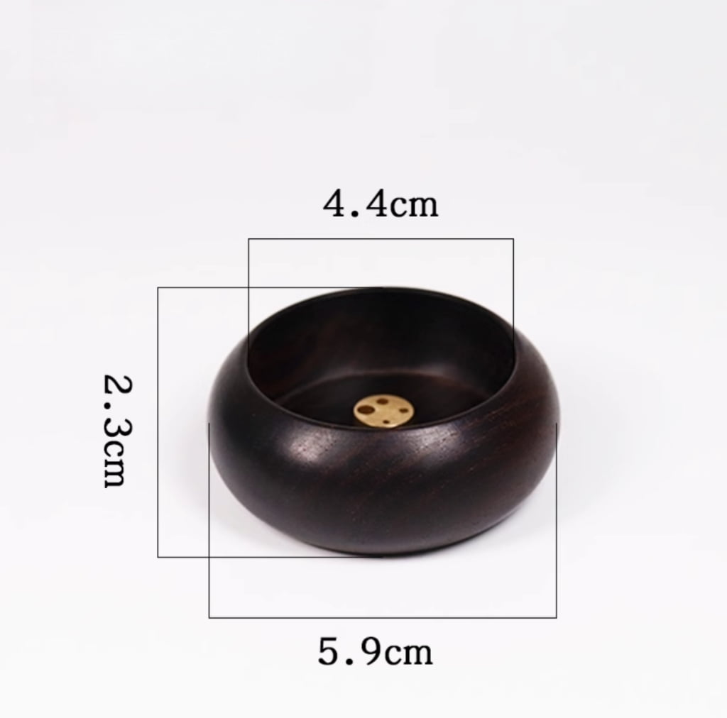 Red & Black Sandalwood Mini Incense Holder