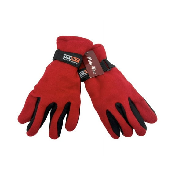 Red/Black Sport Fleece Gloves