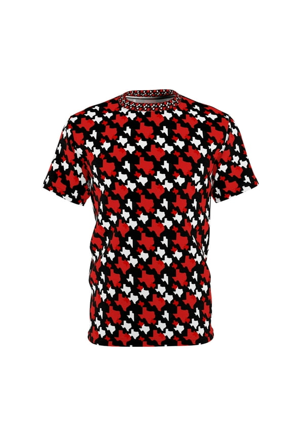 Red/Black Texas State Camouflage - Men's Polyester Tee