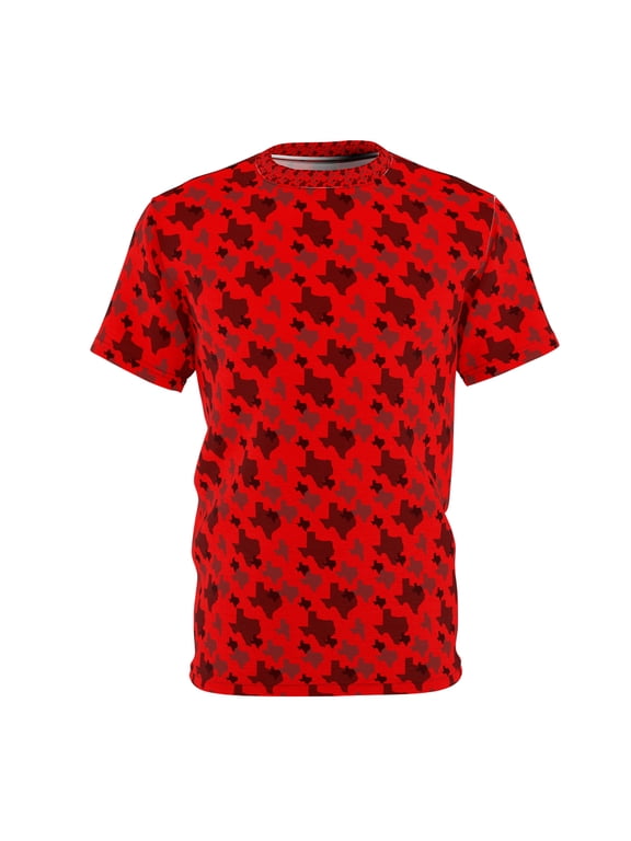 Red/Black Texas State Camouflage - Men's T-shirt