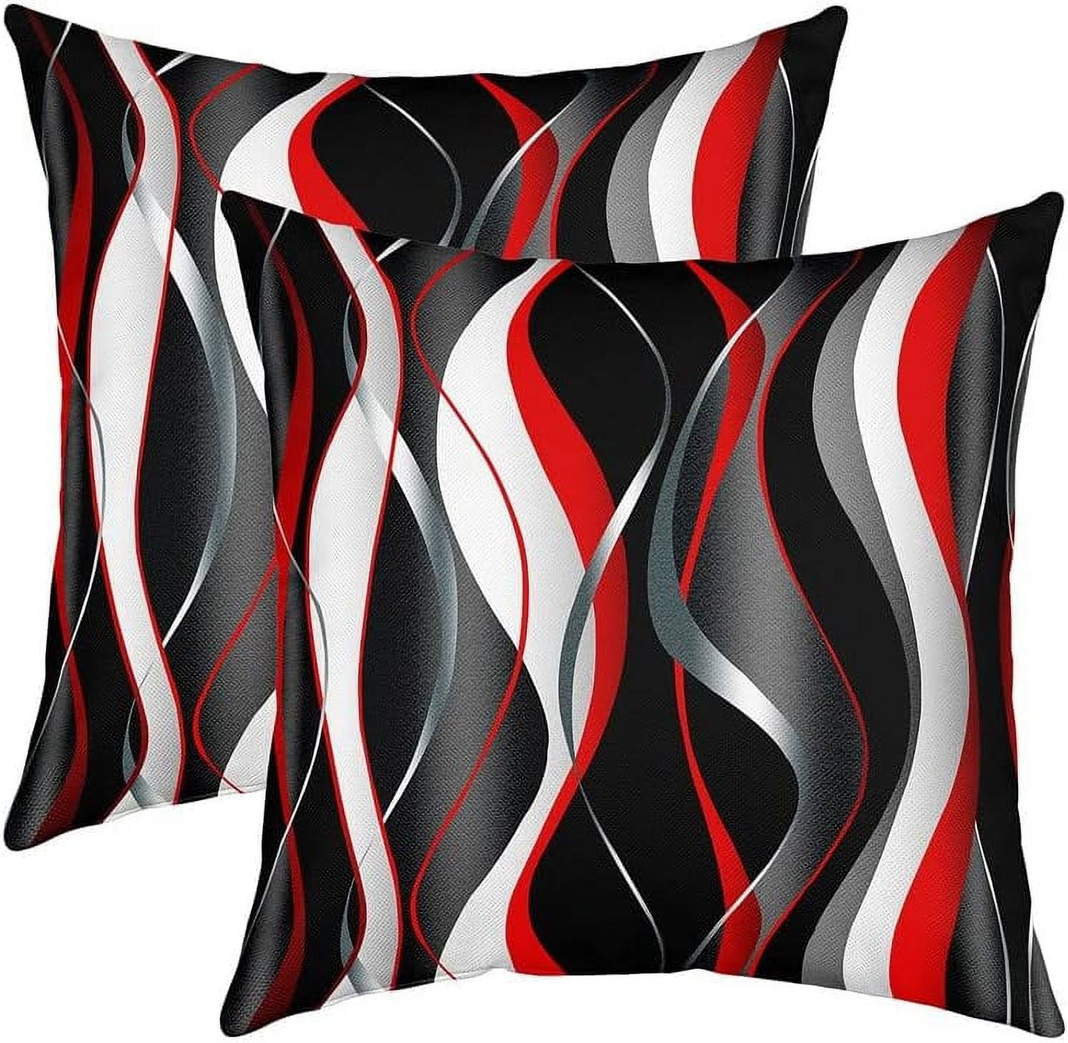 Red And Black Throw Pillows