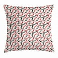 thumbnail image 1 of Red and Black Throw Pillow Cushion Cover, Women Fashion Pattern with High Heel Stiletto Shoes Ladies Footwear, Decorative Square Accent Pillow Case, 24 X 24 Inches, Scarlet Black Beige, by Ambesonne, 1 of 2