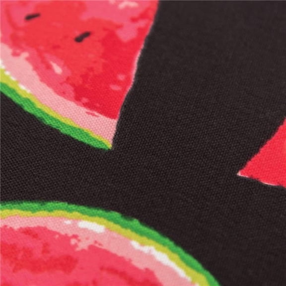 Red Black Watermelon Indoor & Outdoor Throw Pillow