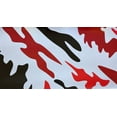 thumbnail image 1 of Red, Black, White Camo Matte Finish Camouflage Vinyl Film Wrap Decal Air Bubble Free + Free Tool Kit (12" x 60" / 1FT x 5FT), 1 of 2