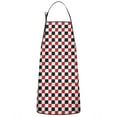 thumbnail image 1 of Red Black White Checkered Pattern Apron-Garden Aprons for Women with Pockets-Cotton Linen Waterproof Kitchen Cooking Gardening Aprons Adjustable for Kitchen,Cooking,BBQ and Salon 33x27 Inch, 1 of 7