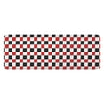 thumbnail image 1 of Red Black White Checkered Pattern Kitchen Rug Mat,Kitchen Runner Rugs Non Skid Washable,Decorative Kitchen Floor Mats for Kitchen,Sink,Laundry,17"x47.2", 1 of 7