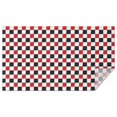 thumbnail image 1 of Red Black White Checkered Pattern Rectangle Tablecloth 60"x102",Waterproof Polyester Rectangle Table Cloth, Wipeable Spillproof Polyester Tablecloth for Dining, Camping, Indoor and Outdoor, 1 of 6