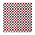 thumbnail image 1 of Red Black White Checkered Pattern Square Fitted Tablecloth with Elastic Edge,Square Table Cover,Washable Elastic Table Cover for Home Kitchen Party Decor 34"x34", 1 of 6