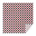 thumbnail image 1 of Red Black White Checkered Pattern Square Tablecloth,Waterproof Square Table Cover,Wipeable Spillproof Washable Table Cover for Home Kitchen Party Decor 42"X42"(107x107cm), 1 of 6