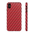 thumbnail image 1 of Red Black White Polka Dots iPhone 15 Case-Polka Dots iPhone Case-iPhone, 1 of 1