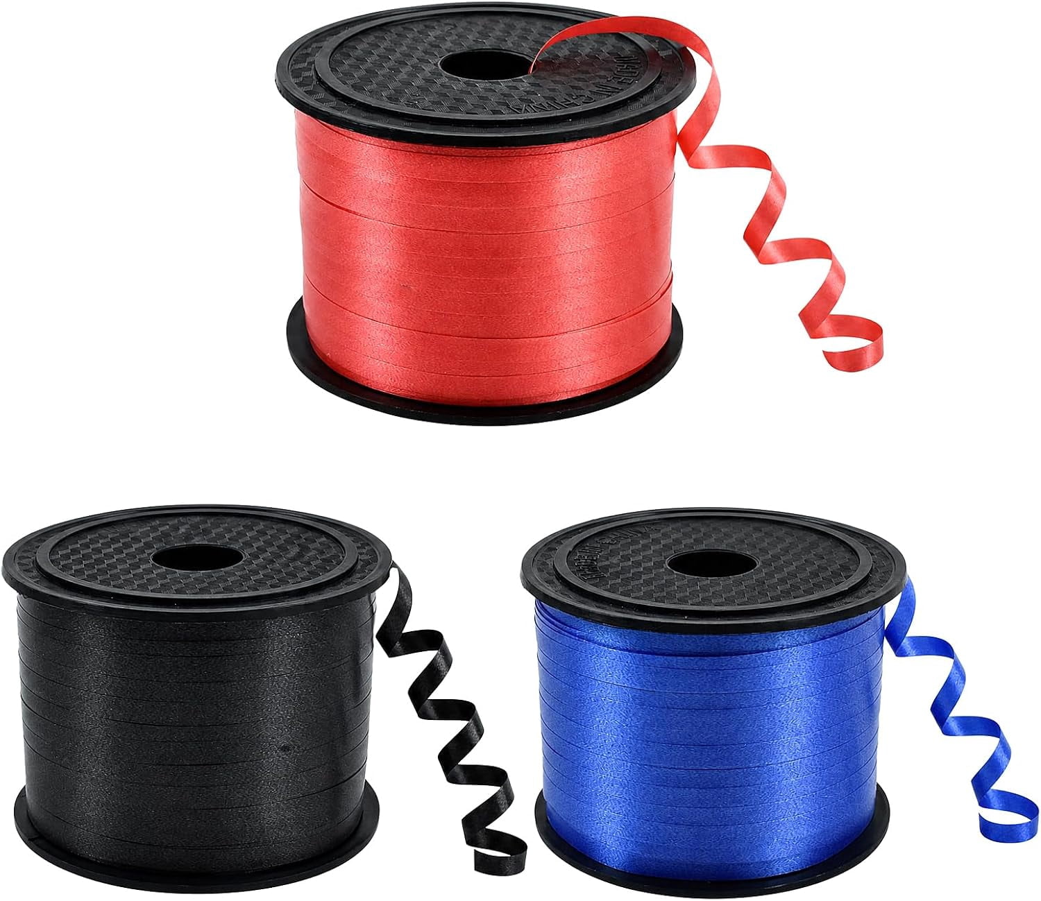 Red Black and Blue Curling Ribbon Balloon String Gift Wrapping ...