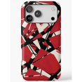 Red, Black and White Geometric Shard Tough Case for Apple iPhone Series ...