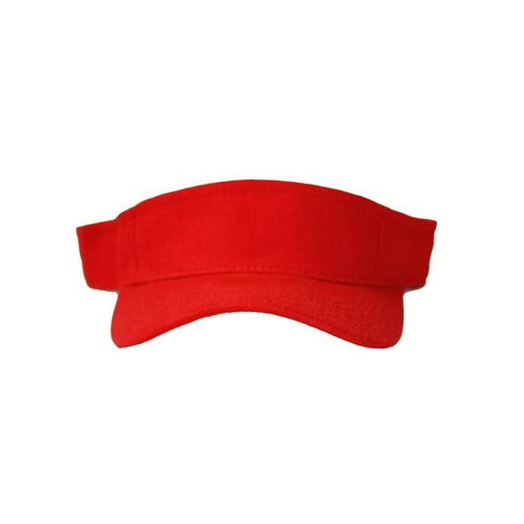 Red Blank Kids Youth Visor