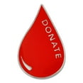 thumbnail image 1 of Red Blood Donor Awareness Enamel Lapel Pin, 1 of 3