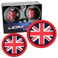thumbnail image 1 of Red/Blue 73mm Union Jack UK Flag Style Silicone Insert Mats For Mini Cooper R55 R56 R57 R58 R59 Front Console Drink Holders, 1 of 9
