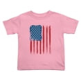 thumbnail image 1 of Red Blue American Flag Funny Toddler T Shirts for Boys Girls (Pink, Youth S), 1 of 5