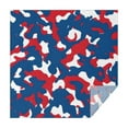 thumbnail image 1 of Red Blue Camo Bold Shapes Pattern Square Tablecloth,Waterproof Square Table Cover,Wipeable Spillproof Washable Table Cover for Home Kitchen Party Decor 52"x52"(132x132cm), 1 of 6