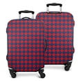 thumbnail image 1 of Red Blue Checkered Pattern Luggage Cover Fashion Suitcase Cover Baggage Covers Fit 25-28 Inch Luggage (Go Travel), 1 of 5