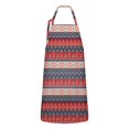 thumbnail image 1 of Red and Blue Christmas Knitted Apron-Garden Aprons for Women with Pockets-Cotton Linen Waterproof Kitchen Cooking Gardening Aprons Adjustable for Kitchen,Cooking,BBQ and Salon 32"x27", 1 of 7