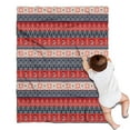 thumbnail image 1 of Red and Blue Christmas Knitted Pattern Blanket,Comfortable Soft Flannel Throw Blanket,All Season,Warm Lightweight Blankets for Sofa Bed Couch Living Room Chair,30"x40", 1 of 4