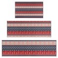 thumbnail image 1 of Red and Blue Christmas Knitted Pattern Kitchen Rugs Sets Of 3,Kitchen Runner Rugs Non Skid Washable,Decorative Kitchen Floor Mats for Kitchen,Sink,Laundry,17"x30"+ 17"x47" + 17"x59", 1 of 6