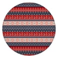 thumbnail image 1 of Red and Blue Christmas Knitted Pattern Round Fitted Tablecloth with Elastic Edge,Dining Table Cover Waterproof,Outdoor Round Tablecloth for Camping,Dining,Indoor and Outdoor, 1 of 7