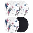 thumbnail image 1 of Red Blue Diamond Coasters Set of 4, Absorbent Coasters for Drinks, Modern Geometric Middle Century White Coaster for Desk Coffee Table Protection, Home Decor House Warming Gifts 4", 1 of 8