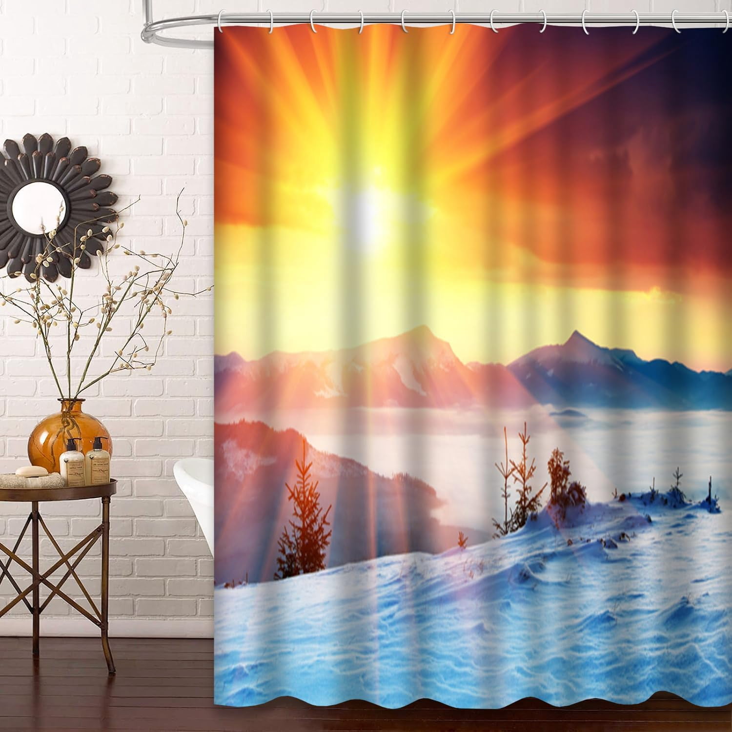 Alpine Forest Shower Curtain NCU0LDH429
