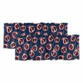 thumbnail image 1 of Red Blue Fruit Curtain Valances for Windows, Kitchen Valance Window Treatments Panel 2 Pack, Summer Fruits Geometric Art Rod Pocket Short Curtains for Bathroom Bedroom 42 x 12 Inch, 1 of 8
