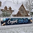 thumbnail image 1 of Red and Blue Grad 2026 Banner Gold Stars Graduation Display Graduation Caps Diploma Scrolls 2026 Grad Backdrop for Graduation Ceremony High School Graduation Graduation Photo Backdrop, 1 of 9