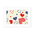 thumbnail image 1 of Red Blue Heart-shaped Pentagram America Photo Mount Frame Picture Art Painting Desktop 5x7 inch, 1 of 4
