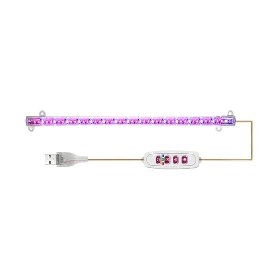 Red Blue LED Grow Light Strip Tube Indoor Plant USB Full Spectrum Phyto Lamp Dimmable Timer ,Easy Installation