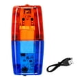 thumbnail image 1 of Red/Blue LED Strobe Warning Light Police Shoulder Clip Flashlight Running L GX, 1 of 10