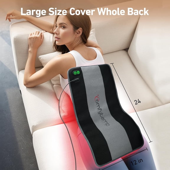 Red Blue Light Therapy Pad, Infrared Light Therapy for Body with App & Button Controller, 32W Light Wrap for Back Leg Waist Muscle Joint