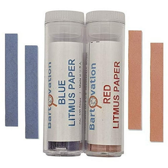 Red & Blue Litmus Paper Acid/Base Indicator Strips Combo Pack with 200 Strips$$Office
