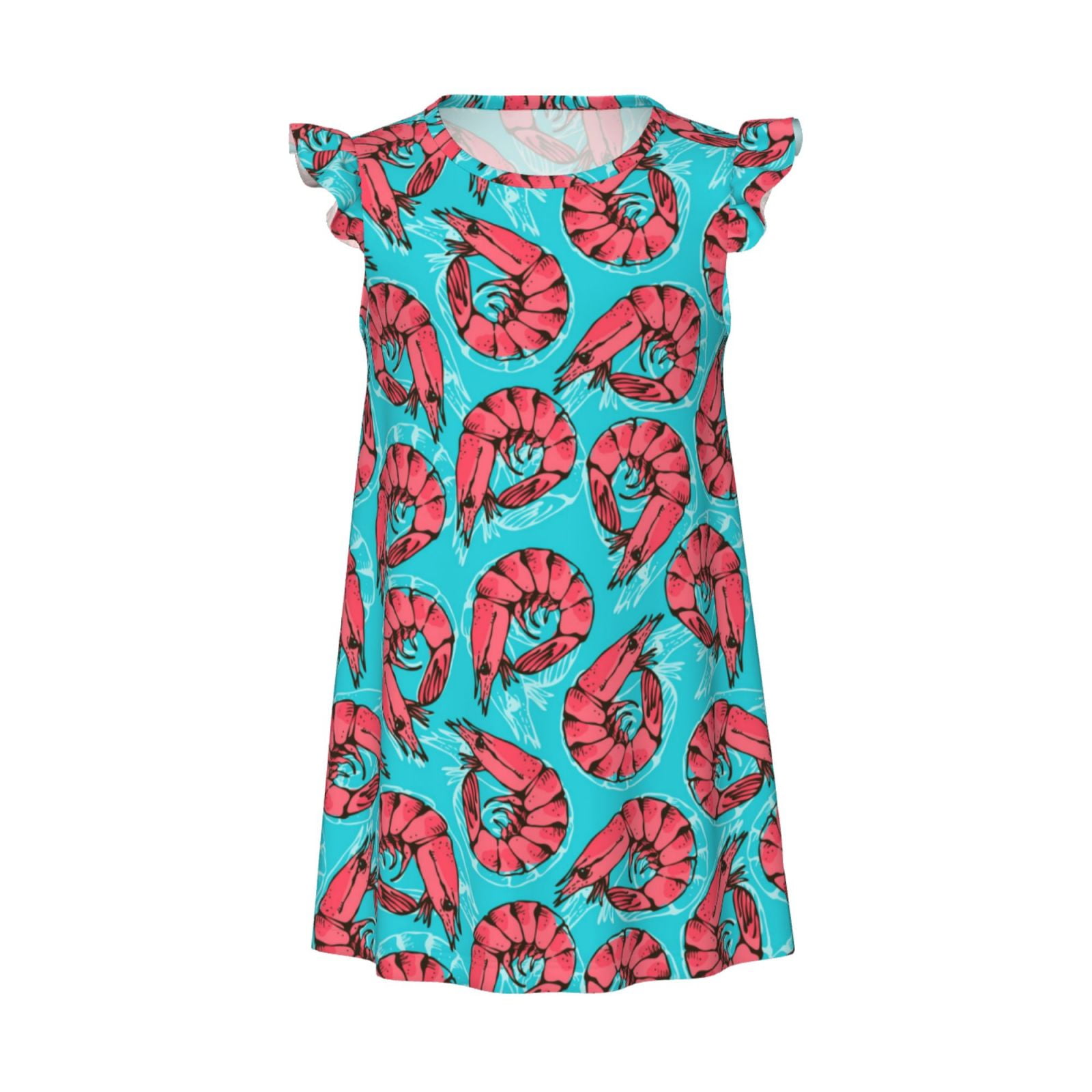 Matching Nachthemden Für Mädchen & Puppe - Einhorn Design Mit Flatterärmeln