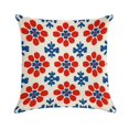 thumbnail image 1 of Red And Blue Pioneer Flower Modern Art Geometric Pillow Covers,Red And Blue Pioneer Flower Modern Art Geometric Throw Pillow Covers 18"×18" ,Living Room Sofa Couch Pillow Covers,Decorative Pillow Cove, 1 of 7