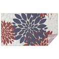 thumbnail image 1 of Red and Blue Pioneer Flower Pattern Rectangle Tablecloth 60"x102",Waterproof Polyester Rectangle Table Cloth, Wipeable Spillproof Polyester Tablecloth for Dining, Camping, Indoor and Outdoor, 1 of 6