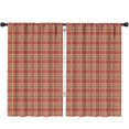 thumbnail image 1 of Red Blue Plaid Red Kids Curtains,Childrens Insulated Curtains Set Of 2,Bedroom Essentials,Teen Room Decor 52"X84", 1 of 5