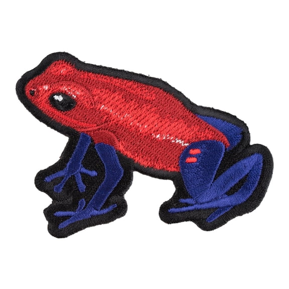 Red & Blue Poison Arrow Frog Patch, Exotic Frog Patches.