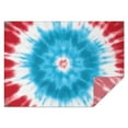 thumbnail image 1 of Red Blue Tie Dye Spiral Rectangle Tablecloth 60"x84",Waterproof Polyester Rectangle Table Cloth, Wipeable Spillproof Polyester Tablecloth for Dining, Camping, Indoor and Outdoor, 1 of 5