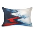 thumbnail image 1 of Red Blue White Marble Plush Pillow Cases King Size Ultra Soft Warm Pillowcases with Zipper 20"x40", 1 of 9