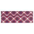 thumbnail image 1 of Red Blue White Star Plaid Checkered Pattern Kitchen Rug Mat,Kitchen Runner Rugs Non Skid Washable,Decorative Kitchen Floor Mats for Kitchen,Sink,Laundry,17"X47", 1 of 5
