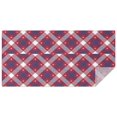 thumbnail image 1 of Red Blue White Star Plaid Checkered Pattern Rectangle Tablecloth 60"x120",Waterproof Polyester Rectangle Table Cloth, Wipeable Spillproof Polyester Tablecloth for Dining, Camping, Indoor and Outdoor, 1 of 6