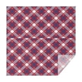 thumbnail image 1 of Red Blue White Star Plaid Checkered Pattern Square Tablecloth,Waterproof Square Table Cover,Wipeable Spillproof Washable Table Cover for Home Kitchen Party Decor 60"x60"(152x152cm), 1 of 6