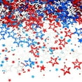 thumbnail image 1 of Red Blue White Twinkle Stars Table Confetti 4th of July Independence National Day American Theme Presidents Birthday Patriotic Party Foil Sequins Sprinkles Confetti Decorations, 0.1lb, 1 of 6