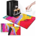 thumbnail image 1 of Red Blue Yellow Coffee Mat for Countertops, Painting Abstract Modern Dish Drying Mat 2 Pcs for Kitchen Coffee Bar Accessory Fit Under Coffee Maker Espresso Machine Dish Rack Rubber, 1 of 6