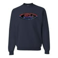 thumbnail image 1 of Red Blue and Black Ford Logo | Mens Cars and Trucks Crewneck Graphic Sweatshirt, Navy, 2XL, 1 of 3