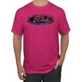 thumbnail image 1 of Red Blue and Black Ford Logo | Mens Cars and Trucks Graphic T-Shirt, Fuschia, Small, 1 of 3